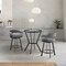 Armen Living Naomi and Chelsea 3-Piece Counter Height Dining Set in Black Metal and Gray Faux Leather SETNMCHGRBL3 - alternate 7